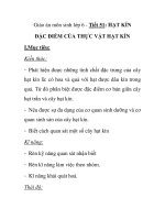 Giáo án môn sinh lớp 6 - Tiết 51: HẠT KÍN ĐẶC ĐIỂM CỦA THỰC VẬT HẠT KÍN ppsx