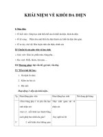 KHÁI NIỆM VỀ KHỐI ĐA DIỆN ppsx