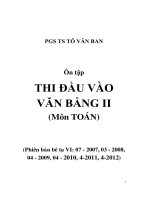 Ôn thi liên thông đại học môn Toán
