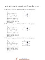 Các câu trắc nghiệm kỹ thuật sung docx