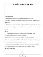 Mặt cầu, mặt trụ, mặt nón docx