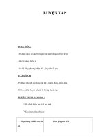 LUYỆN TẬP GIẢI BÀI TOÁN BẰNG CÁCH LẬP HỆ PHƯƠNG TRÌNH docx