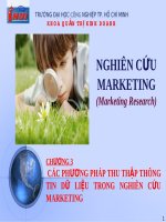 CÁC PHƯƠNG PHÁP THU THẬP THÔNG TIN DỮ LIỆU TRONG NGHIÊN CỨU MARKETING pdf