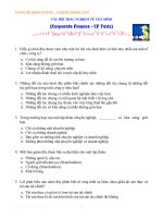 Câu hỏi trắc nghiệm tài chính – Corporate Finance Tests potx