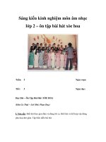 Sáng kiến kinh nghiệm môn âm nhạc lớp 2 – ôn tập bài hát xòe hoa docx