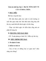 Giáo án sinh học lớp 6 - Bài 36: TỔNG KẾT VỀ CÂY CÓ HOA pdf