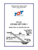 CƠ HỌC KẾT CẤU potx