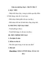 Giáo án sinh học lớp 6 - Bài 52: ĐỊA Y ppt