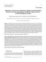 Báo cáo lâm nghiệp: 