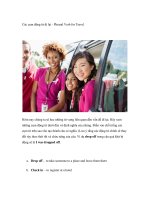 Các cụm động từ đi lại - Phrasal Verb for Travel docx