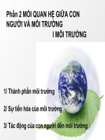 Phần 2: Mối quan hệ giữa con người và môi trường doc