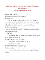 Giáo án Lịch Sử lớp 10: THỜI BẮC THUỘC VÀ CUỘC ĐẤU TRANH GIÀNH ĐỘC LẬP DÂN TỘC ppsx