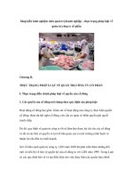 Sáng kiến kinh nghiệm môn quản trị doanh nghiệp – thực trạng pháp luật về quản trị công ty cổ phần pot