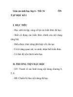 Giáo án sinh học lớp 6 - Tiết 34 TẬP HỌC KÌ I doc