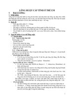 Lồng ruột cấp tính ở trẻ còn bú doc