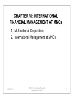 International financial management at MNCs doc