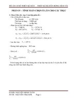 TÍNH TOÁN CHỌN Ổ LĂN CHO CÁC TRỤC potx