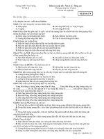 Kiểm tra một tiết Vật lý 12 - Mã đề thi 174 ppsx