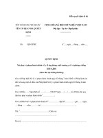 Mẫu quyết định số 06: Quyết định xử phạt vi phạm hành chính về y tế dự phòng, môi trường y tế và phòng, chống HIV/AIDS theo thủ tục thông thường pdf