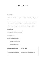 LUYỆN TẬP CÔNG THỨC NGHIỆM CỦA PHƯƠNG TRÌNH BẬC HAI docx