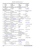 ÔN THI TN – ĐH MÔN ANH VĂN - 4 ppt