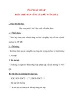 Giáo án Công Dân lớp 12: PHÁP LUẬT VỚI SỰ PHÁT TRIỂN BỀN VỮNG CỦA ĐẤT NƯỚC(tiết 4) potx