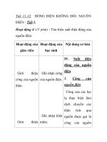 Tiết 11-12. DÒNG ĐIỆN KHÔNG ĐỔI. NGUỒN ĐIỆN - Tiết 2 pot