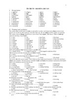 ÔN THI TN – ĐH MÔN ANH VĂN ppsx