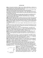 ĐỀ THI THỬ MÔN VẬT LÝ doc