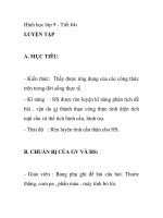 Hình học lớp 9 - Tiết 64: LUYỆN TẬP pptx