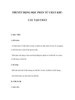 THUYẾT ĐỘNG HỌC PHÂN TỬ CHẤT KHÍ CẤU TẠO CHẤT ppt