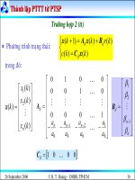 Bài giảng lý thuyết điều khiển tự động - Mô tả toán học hệ thống điều khiển rời rạc part 8 potx