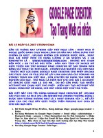 Cách tạo trang web cái nhân pot