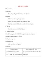 Giáo án Tin Học lớp 10: BÀI TẬP VĂN BẢN pdf