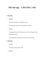 Tiết bài tập : CHƯƠNG VIII pptx