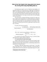 Giáo trình hình thành khả năng phân tích doanh thu tương đối trong hoạt động đầu tư p1 ppt