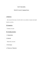 Unit 5: Study habits.Period 32: Lesson 6: Language focuses doc