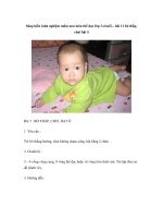 Sáng kiến kinh nghiệm mầm non môn thể dục lớp 3-4 tuổi – bài 11 bò thấp, chui bật ô ppt