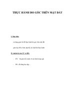 THỰC HÀNH ĐO GÓC TRÊN MẶT ĐẤT pps