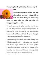 Nhân giống hoa đồng tiền bằng phương pháp vô tính docx