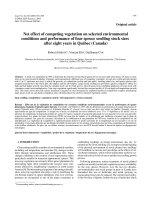 Báo cáo lâm nghiệp: