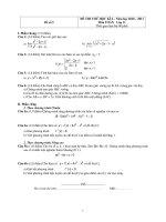 Toán học 11 - Đề số 5 doc