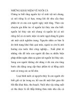 NHỮNG KHÁI NIỆM VỀ NUÔI CÁ pdf