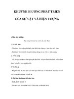 KHUYNH H ƯỚNG PHÁT TRIỂN CỦA SỰ VẬT VÀ HIỆN TƯỢNG ppsx