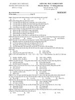 Đề thi trắc nghiệm hóa học - đề 10 ppt