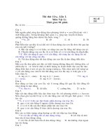 Thi thử Lần 2 Môn Vật Lí pptx