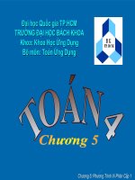 Chương 5 - PHƯƠNG TRÌNH VI PHÂN CẤP 1 pptx