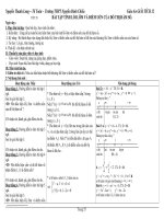 Giáo án giải tích 12 - tiết 28 đến 34 doc
