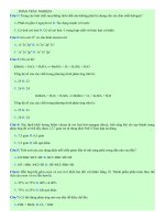 Đề thi trắc nghiệm môn hóa học lớp 12 - 2 pot
