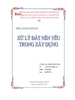 Xử lý đất nền yếu trong xây dựng